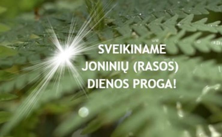 Sveikinimas Joninių (Rasos) dienos proga!