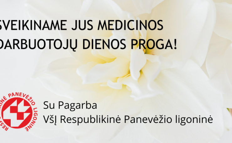 Sveikiname Medicinos darbuotojų...