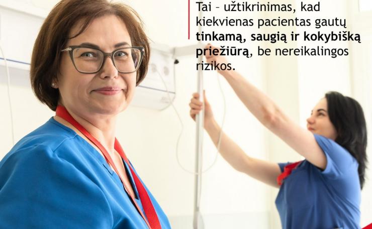 Pacientų sauga – ne vien dienos tema: saugi priežiūra svarbi visą žmogaus gyvenimą!