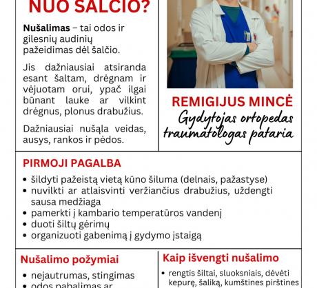 Atmintinė: Kaip apsisaugoti nuo šalčio?