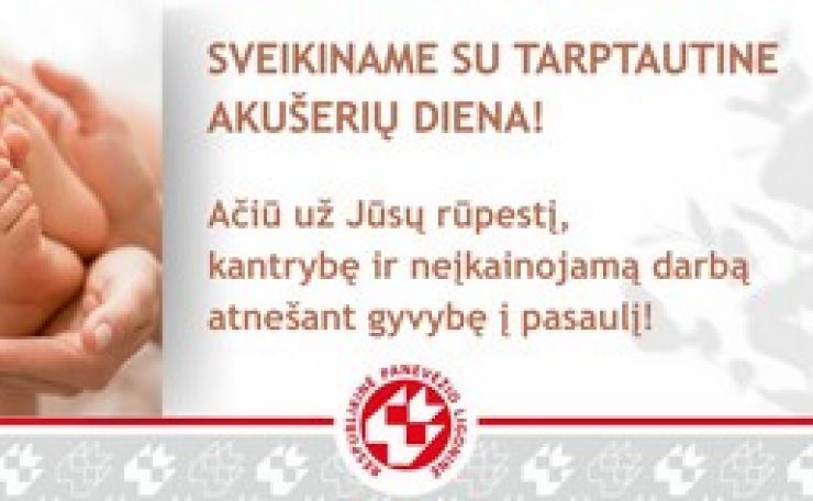 Sveikinimas Tarptautinės akušerių dienos proga!