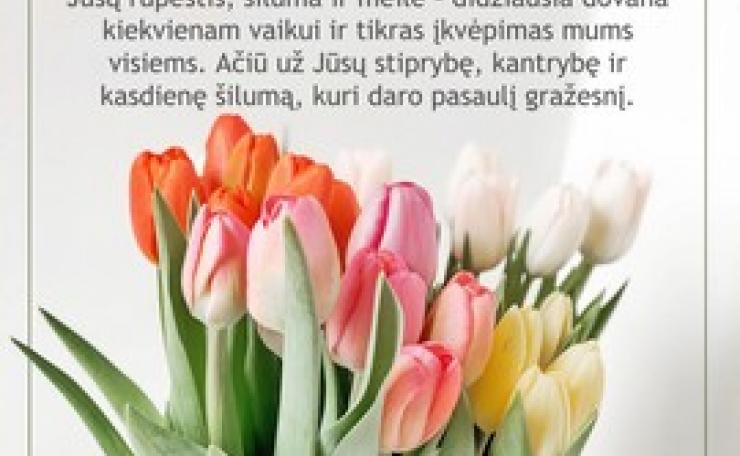 Sveikinimas Motinos dienos proga!