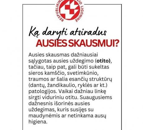 Gydytojos otorinolaringologės Martynos Narkevičiūtės patarimai esant ausies skausmui)