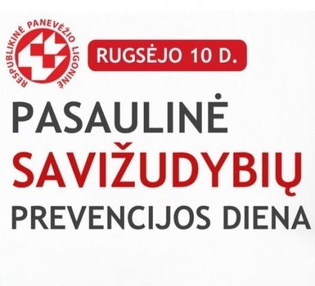 Rugsėjo 10-oji - Pasaulinė savižudybių prevencijos diena!