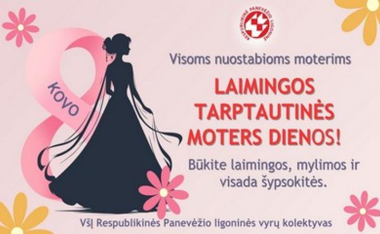 Sveikinimas Tarptautinės moteų dienos proga