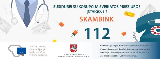 Korupcijos prevencija - plakatas